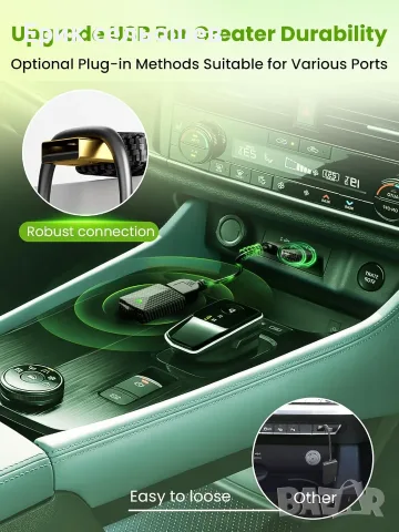 CA6 Wireless Adapter – Безжичен Apple CarPlay и Android Auto адаптер, Plug & Play, снимка 2 - Аксесоари и консумативи - 55511794