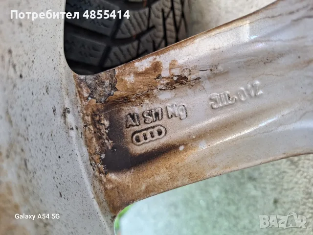 16цола 5х112 Ауди-66,6мм+зимни 225/55/16, снимка 13 - Гуми и джанти - 55329737