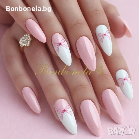 Самозалепващи изкуствени нокти Press On Nails, снимка 13 - Продукти за маникюр - 53033369