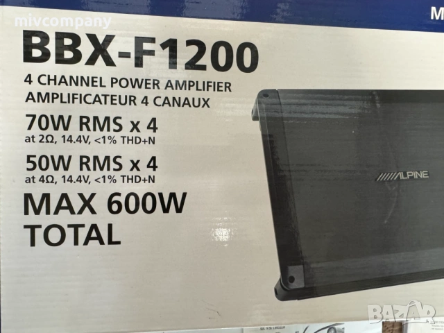 Усилвател Alpine BBX-F1200, снимка 5 - Ресийвъри, усилватели, смесителни пултове - 54742443