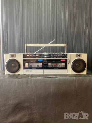 SANYO M-W24K VINTAGE RETRO BOOMBOX радио касетофон, снимка 4 - Радиокасетофони, транзистори - 54451445