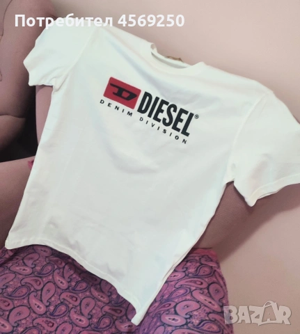 СПЕШНО! ЧИСТО НОВА Тениска DIESEL Denim Division | Размер M невталена | ТОП ЦЕНА!, снимка 3 - Тениски - 55174178