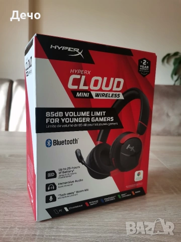 Безжични слушалки HiperX cloud mini wireless , снимка 6 - Bluetooth слушалки - 55191730