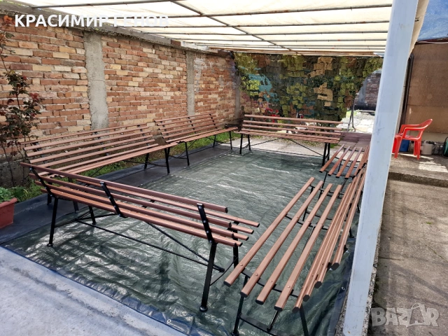 Продавам метални градински пейки, снимка 11 - Градински мебели, декорация  - 54247588