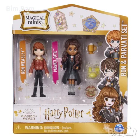 Колекционерски комплект мини фигурки Хари Потър-Magical minis - Ron Weasley & Parvati Patil 