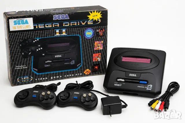 Чисто нова SEGA Mega Drive 2 (16-Bit) – Пълен комплект с оригинална кутия