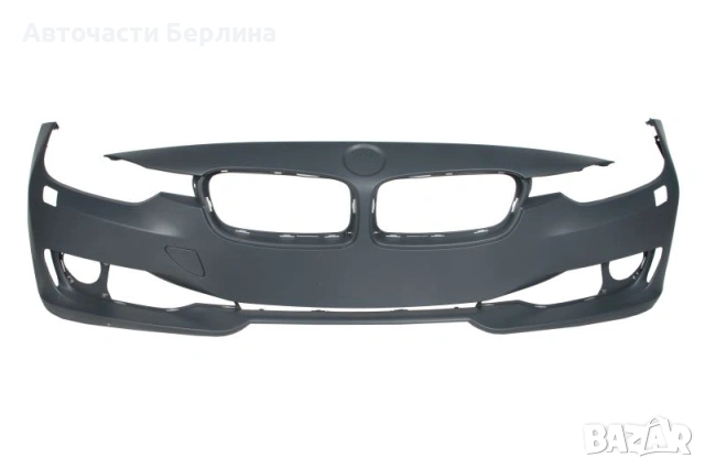 Предна броня Basis с дюзи за фарове с отвори за халогени за BMW 3 BLIC