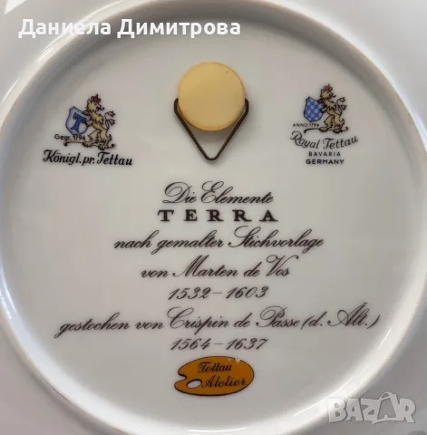 4 броя порцеланови чинии за декорация, снимка 10 - Декорация за дома - 55398491