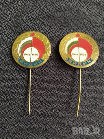 Бронзова соц. значка - Видин 1974 г. 