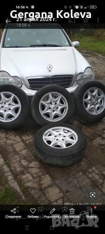 Продавам алуминиеви джанти за мерцедес 203