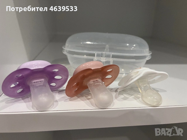 Залагалки Philips Avent 0-6m , снимка 2 - Прибори, съдове, шишета и биберони - 55044446