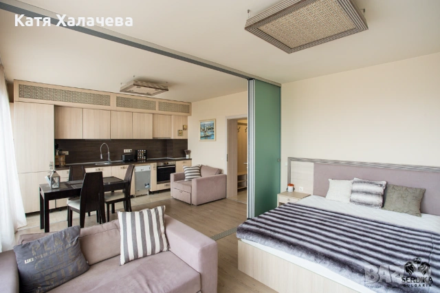 Продавам Едностаен апартамент -в гр. Варна , к.к. Златни пясъци , в луксозния к-с Аргищ Партез. Апар, снимка 4 - Апартаменти - 54180702