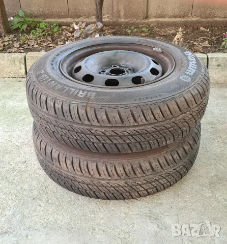 2 бр. Гуми с железни джанти 5х100 R14 80 175 VW Golf 4 Bora Skoda Seat