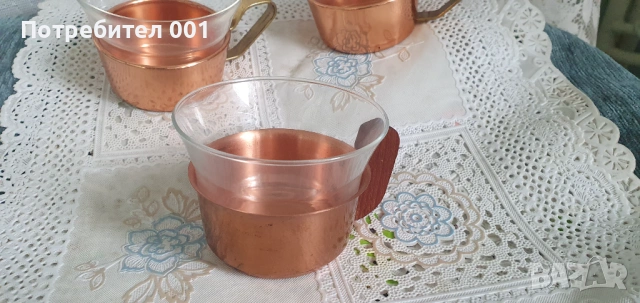Чаша от кована мед и термо стъкло, снимка 6 - Антикварни и старинни предмети - 54729064