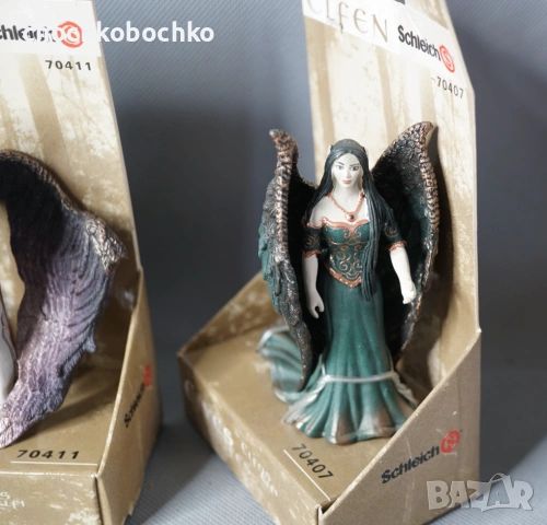 Schleich 3 Фигурки играчки елфи индианка с кукла, снимка 3 - Колекции - 54877187