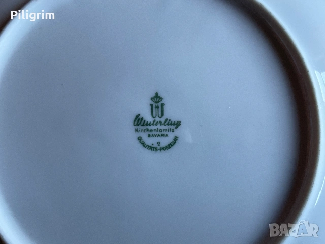 Декоративна чиния Камелия Японска. Магнолия, Винтерлинг Бавария. Ръчно рисувана., снимка 4 - Други - 55097453