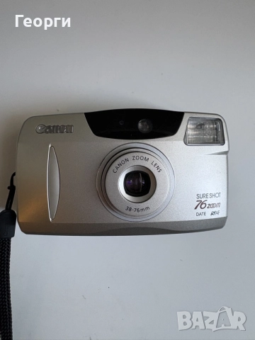 Лентов фотоапарат Canon Sure Shot 76 Zoom Date AF, снимка 2 - Фотоапарати - 55693019