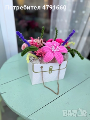 Ръчно изработен букет за всеки повод, снимка 11 - Изкуствени цветя - 54140239