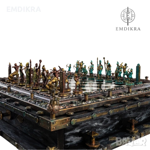 Шах ръчна изработка RELIC - Board, снимка 8 - Шах и табла - 54901461