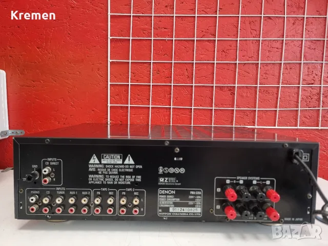 Усилвател DENON PMA-520, снимка 4 - Ресийвъри, усилватели, смесителни пултове - 55541370