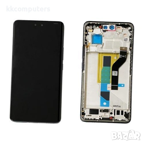 LCD Дисплей за Xiaomi 13 Lite 5G ( 2023 ) 5600030L9S00 / 5600310L9S00 / Тъч скрийн / Рамка / Черен /