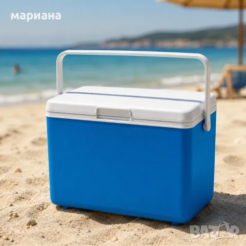 Преносима хладилна чанта 10L с отлична изолация – до 24 часа охлаждане за плаж, къмпинг и пътуване