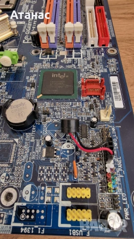 Рядко дъно Gigabyte GA-8IPE775-G | Сокет 775 + AGP 8X слот | + Задна планка, снимка 6 - Дънни платки - 54430326