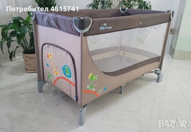 Сгъваема бебешка кошара Baby Design, снимка 6 - Кошарки - 54517754