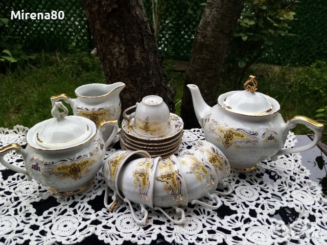 * Изида * - луксозен сервиз за кафе нов !