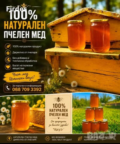 100% Натурален БИО Мед от Производител (Реколта 2026)
