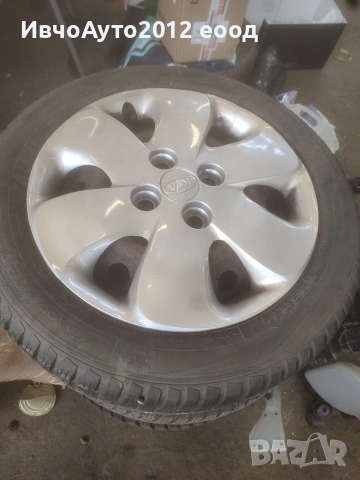 зимни гуми с джанти 14 kia picanto rio Hyundai getz 4x100, снимка 7 - Гуми и джанти - 54148447
