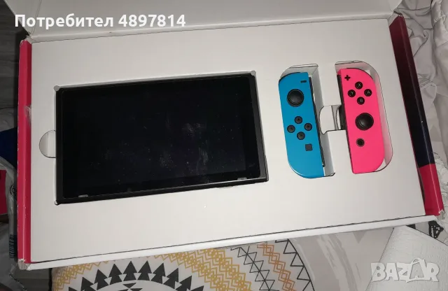 Nintendo switch + 4 игри + калъф : Запазени+ безблатен син JOY CON , снимка 10 - Nintendo конзоли - 55428751