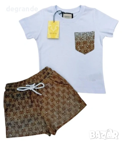🎂Блестящ Луксозен комплект Gucci 💫 2 3 4 5 10 12г., снимка 2 - Детски комплекти - 54814068
