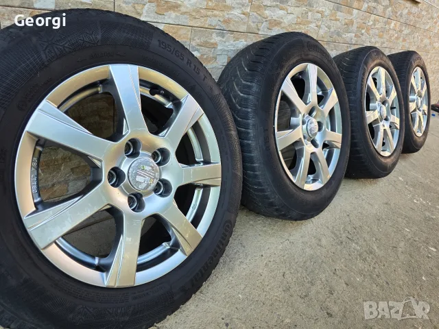 Продавам ОРИГИНАЛНИ Джанти+гуми 15 ' цола 5x112 57,1 Audi a4,a6,a8 Pasat 4,5. 6,5J ET45, снимка 3 - Гуми и джанти - 55469147