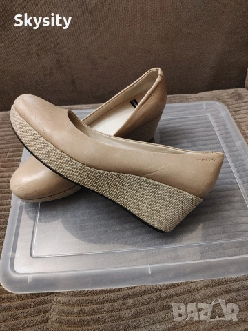 Vagabond дамски обувки платформа естествена кожа