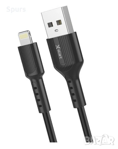 USB-Lightning кабел, дължина 1 метър, X-Start, съвместим с iPhone, пренос на данни и мощност 20 W, ч
