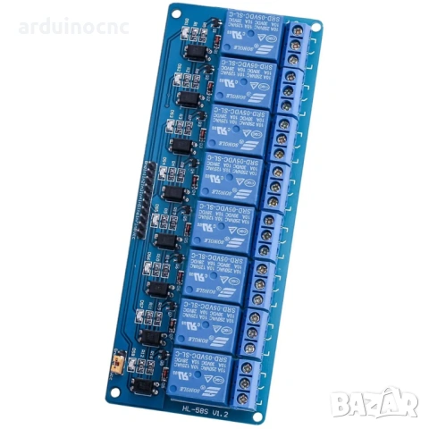 Реле модул осем канален на 5 волта  Ардуино Arduino