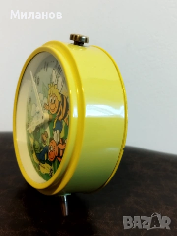 Стар анимиран будилник, настолен часовник, снимка 4 - Антикварни и старинни предмети - 54332266