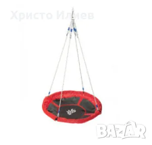 Детска люлка гнездо Голяма детска кръгла люлка, снимка 2 - Градински мебели, декорация  - 55346461