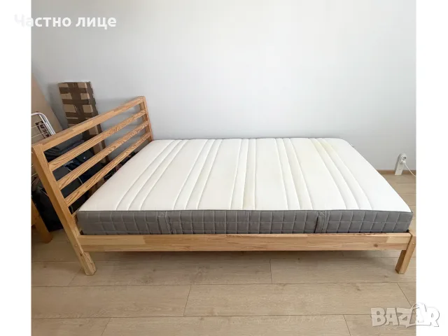 Легло IKEA TARVA с матрак 120х200 и подматрачна рамка
