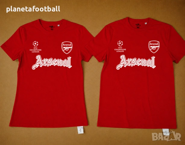 Тениски на ARSENAL Шампионска Лига персонализирани с име и номер!Арсенал 2026, снимка 6 - Фен артикули - 32867142