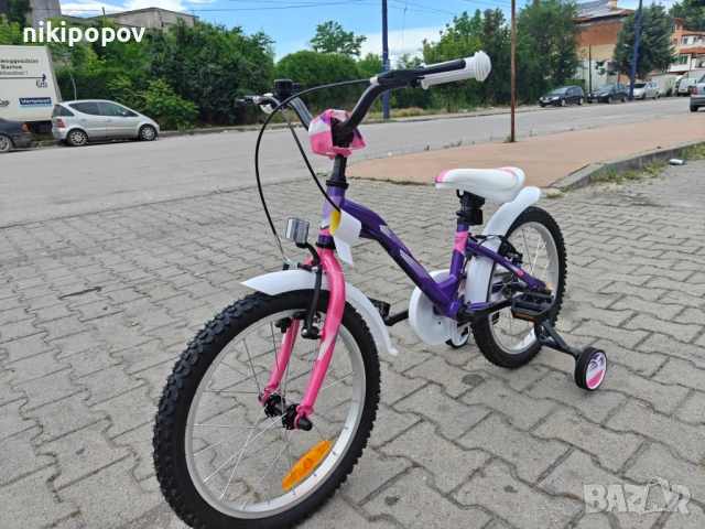 PA Детски велосипед 18" ALICE лилав, снимка 4 - Велосипеди - 54863961