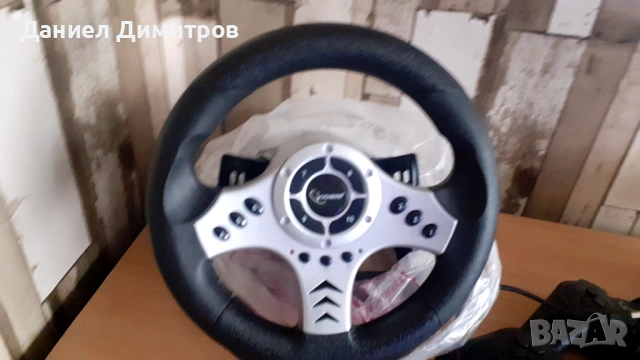 Gembird волан с педали и джойстици, снимка 4 - Джойстици и геймпадове - 54313816