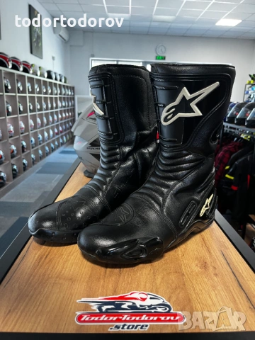 Mото Ботуши ALPINESTARS SMX-4 BLACK,номер 43,оригинални,много запазени 193.63 лв. / 99 €