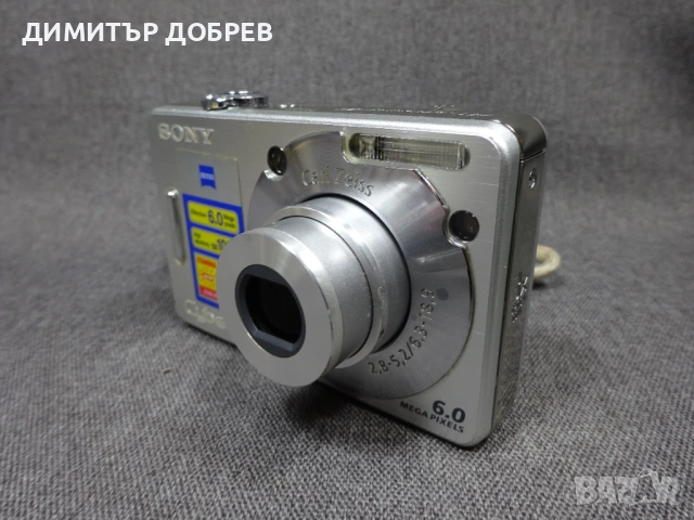ЦИФРОВ ФОТОАПАРАТ SONY CYBER-SHOT DSC-W50 6.0MP CARL ZEISS DIGITAL CAMERA, снимка 3 - Фотоапарати - 54005176