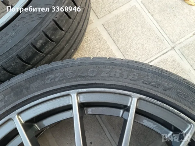 Джанти OZ 18" 5x112 с гуми KUMHO 225/40/18 VW SEAT SKODA AUDI MERCEDES BMW, снимка 9 - Гуми и джанти - 55590676