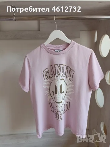 Дамска тениска Ganni, снимка 2 - Тениски - 55378980