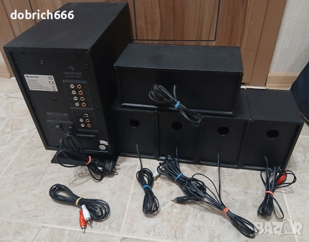 Тонколони 5.1 буфер Auna surround система aux 40 евро, снимка 4 - Тонколони - 55245381