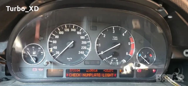 Продавам дизелово табло с голям борд за BMW E39