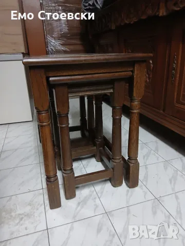 Дъбови масички тип 3 в 1, снимка 2 - Маси - 55303903